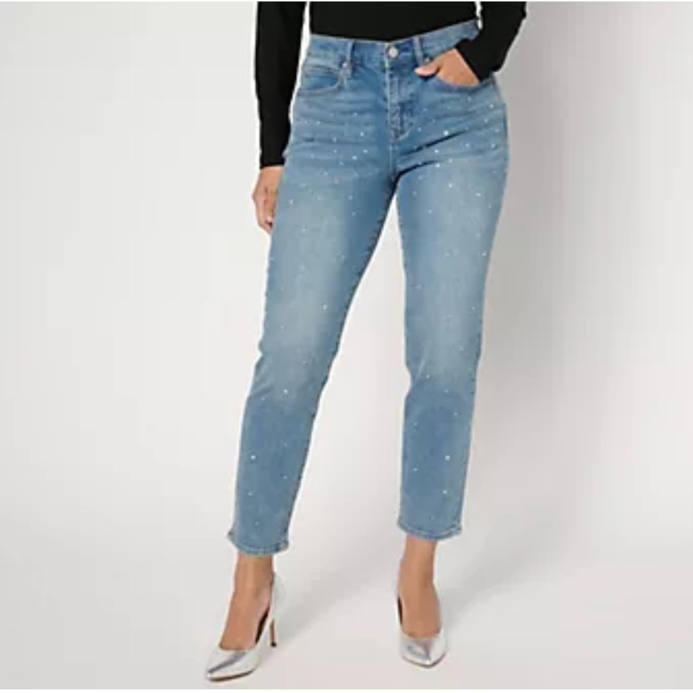 Nicole Miller sequin jeans size 10